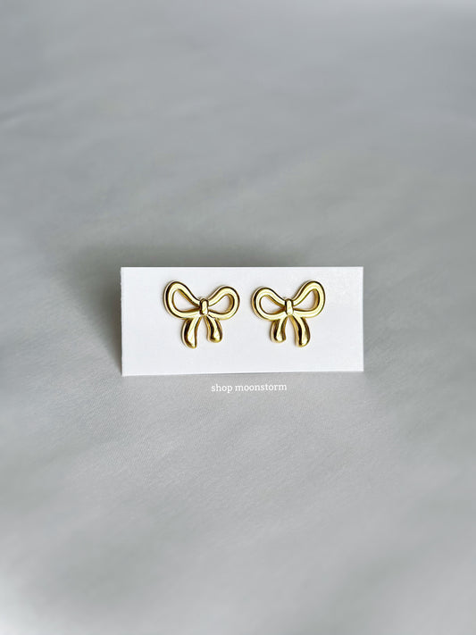 Cute Bow Earrings (Gold Version)