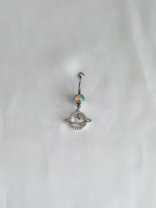 Sparkly Star Planet Belly Ring