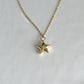 Gold Puff Star Necklace