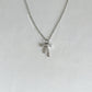 Dream Ribbon Bow Necklace (Silver Version)