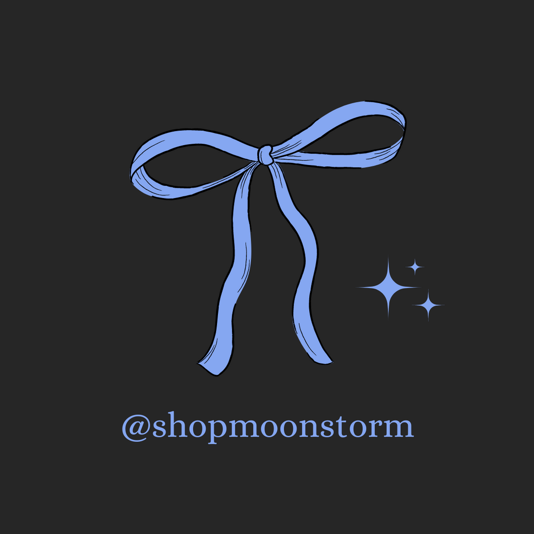 Blue Ribbon Bow Sticker – Shop Moonstorm