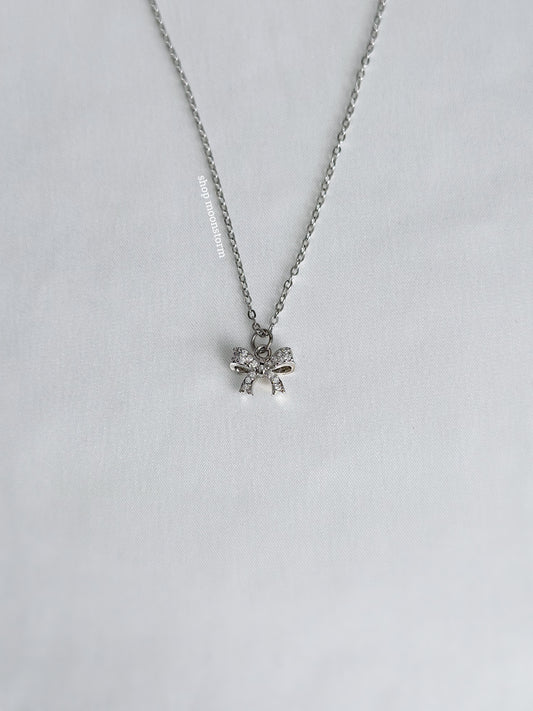 Icy Bow Necklace