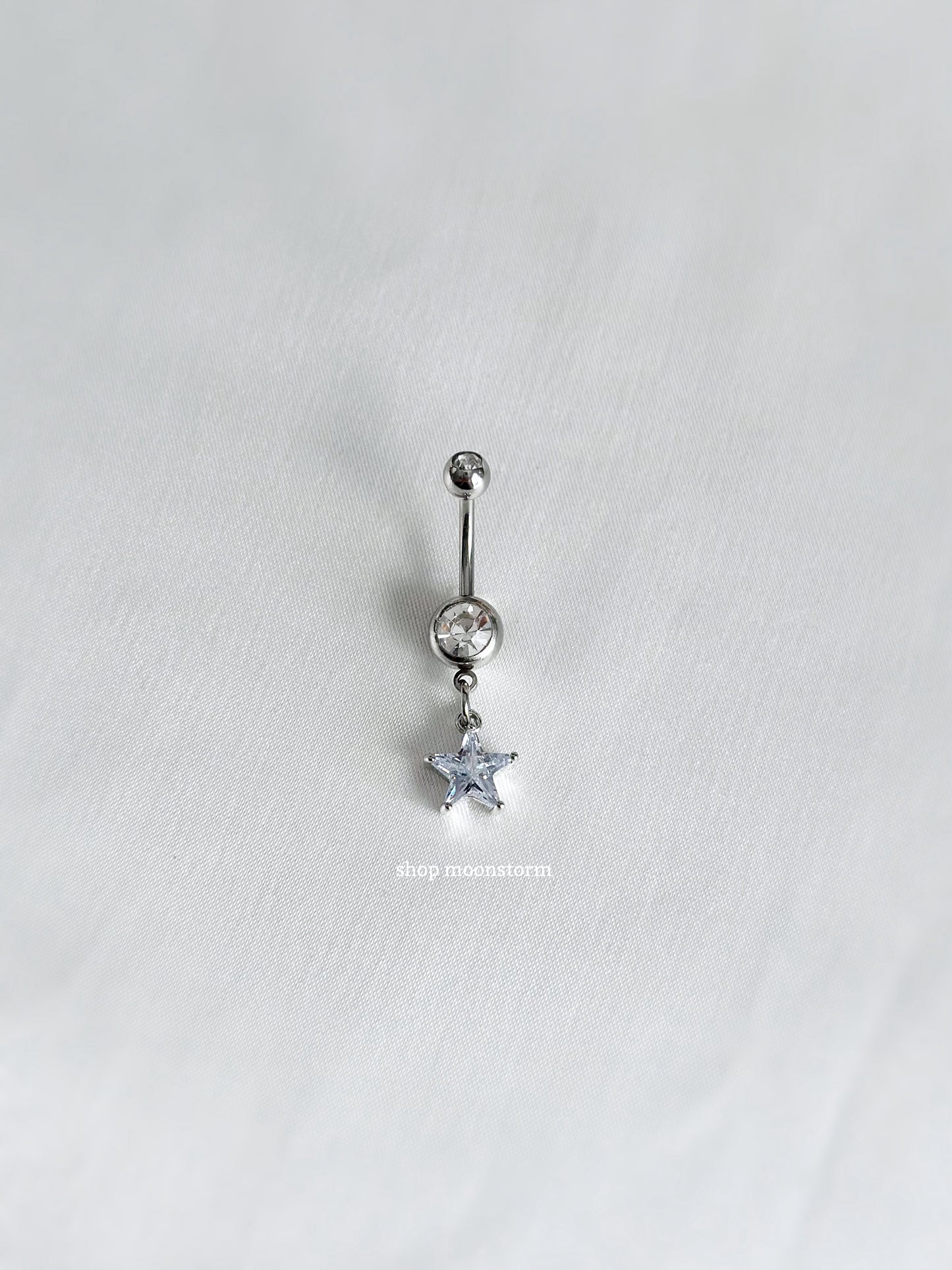 Silver Star Hour Belly Ring