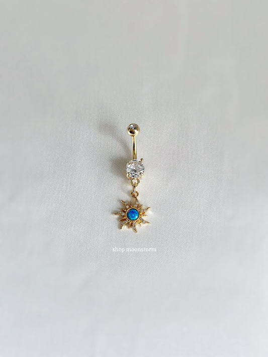 Afterglow Blue Sun Belly Ring