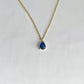 Kyanite Blue Teardrop Necklace