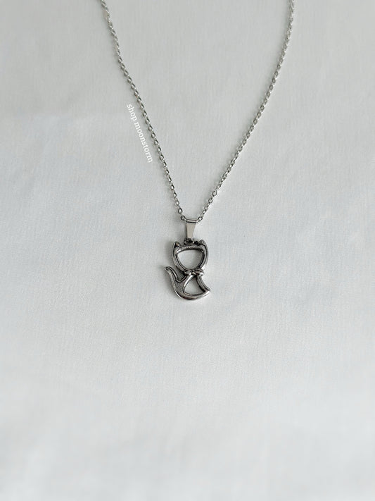 Silver Cat Necklace