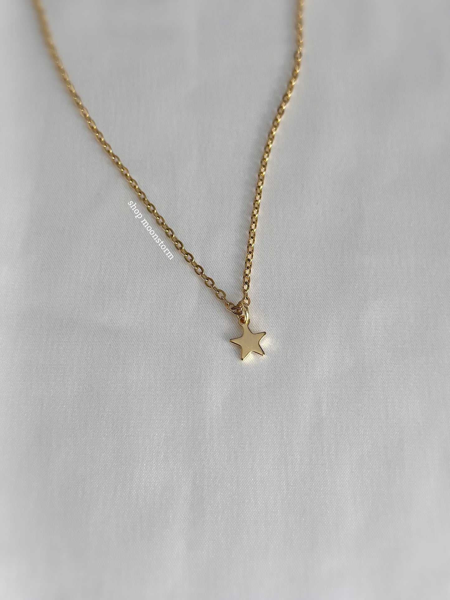 Gold Dainty Star Necklace