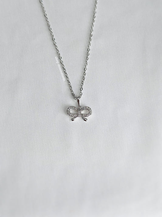 Baby Ribbon Bow Necklace