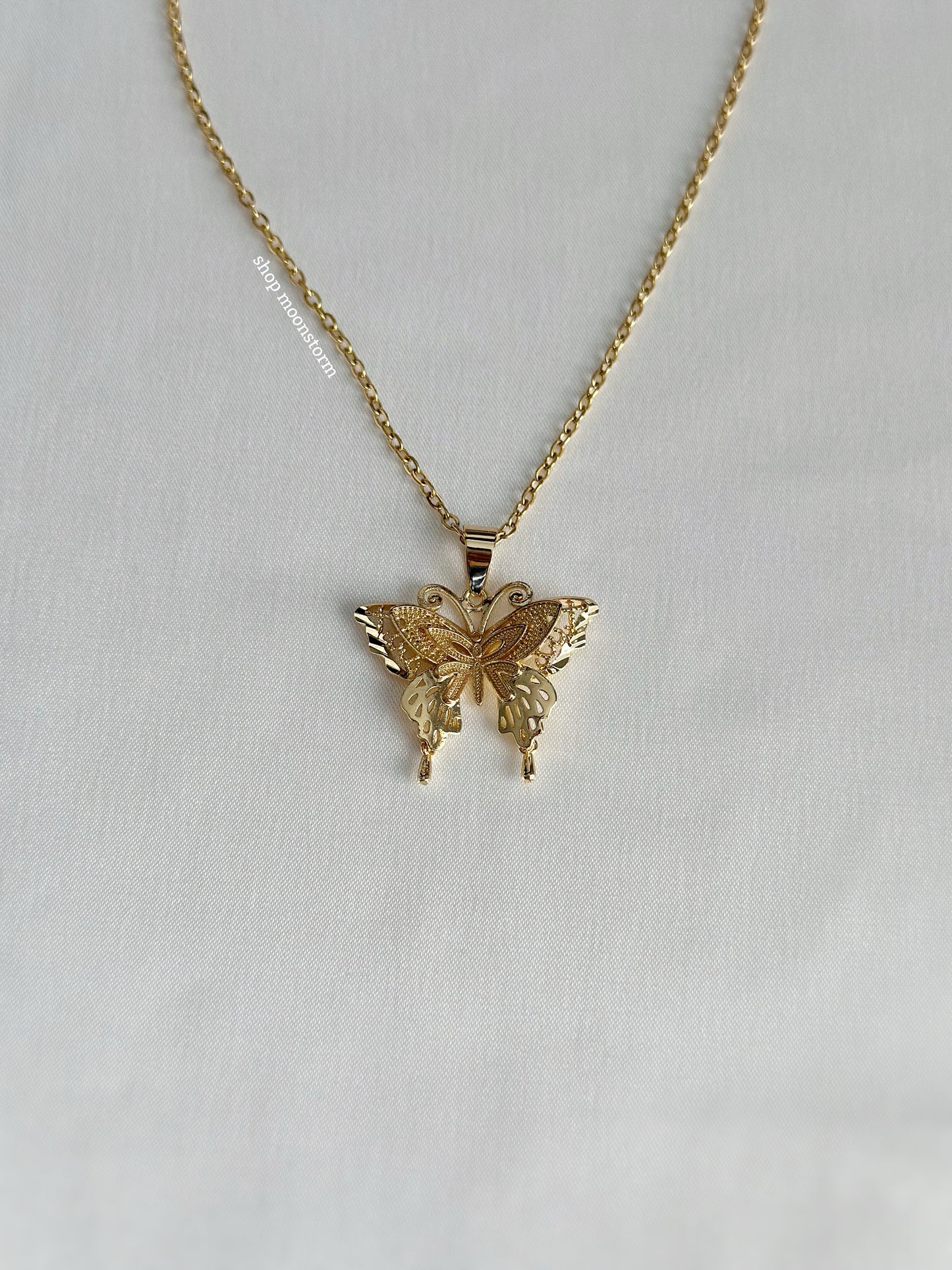 Golden Hour Butterfly Necklace