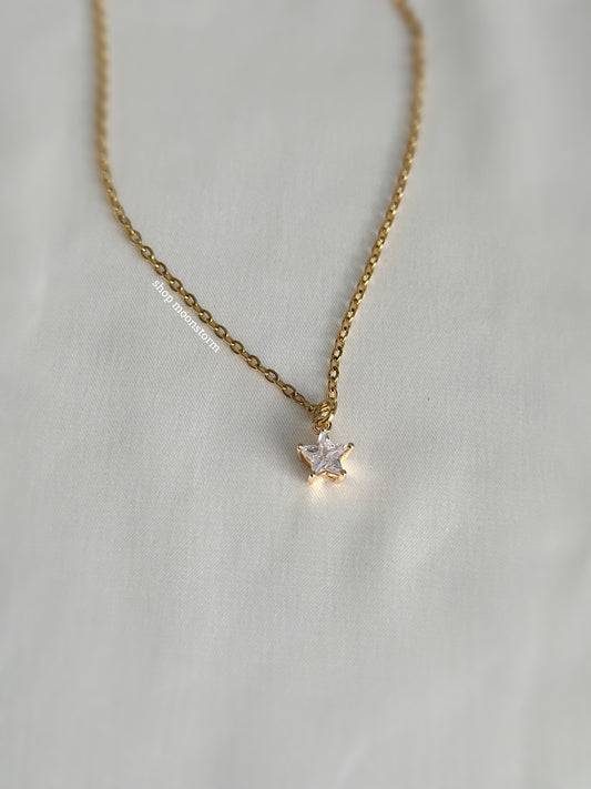 Gold Star Hour Necklace