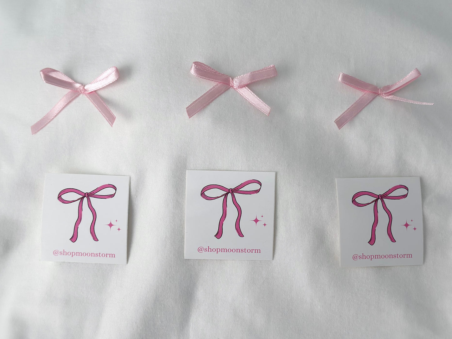 Pink Ribbon Bow Sticker