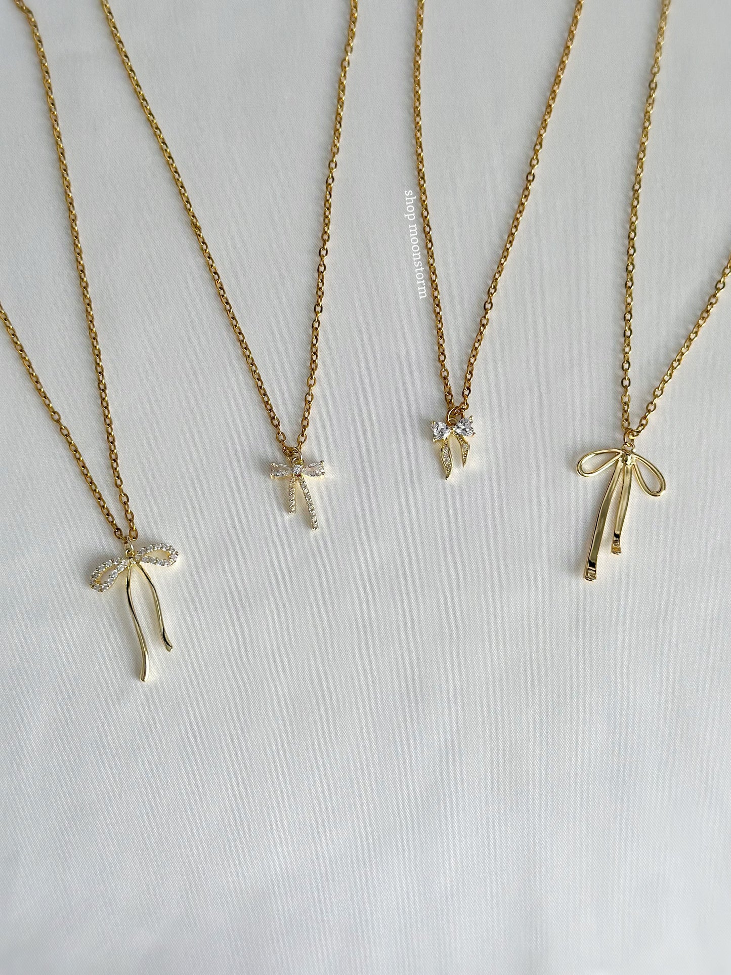 Dream Ribbon Bow Necklace