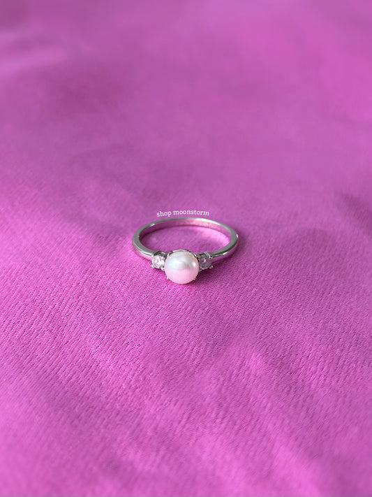 CZ Freshwater Pearl Ring