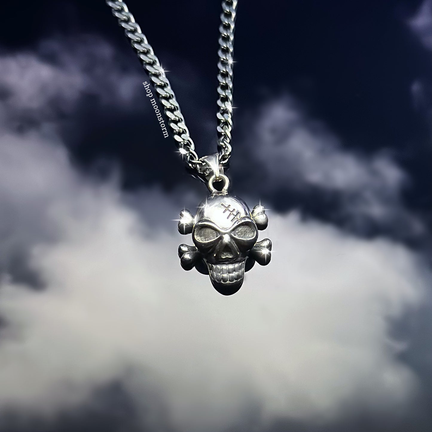 Stitched Skull Necklace