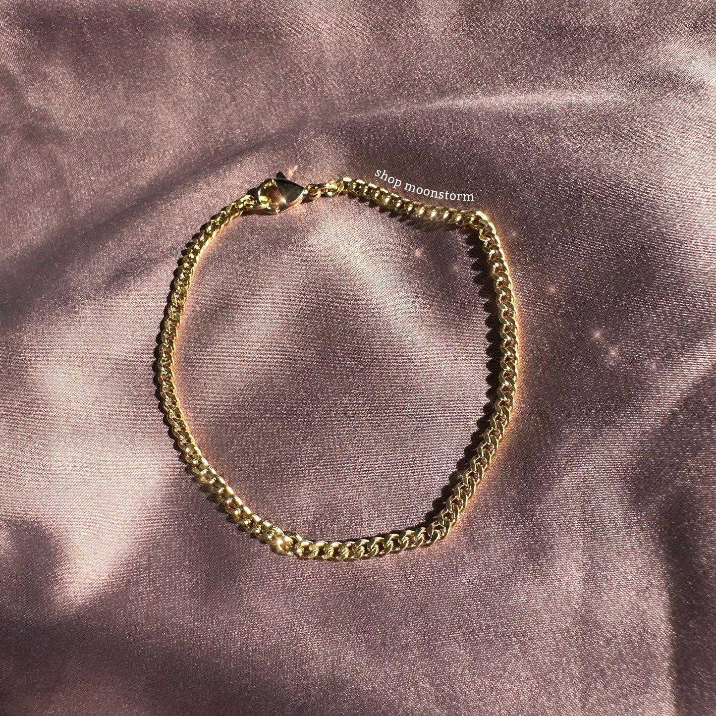 3mm Gold Cuban Bracelet