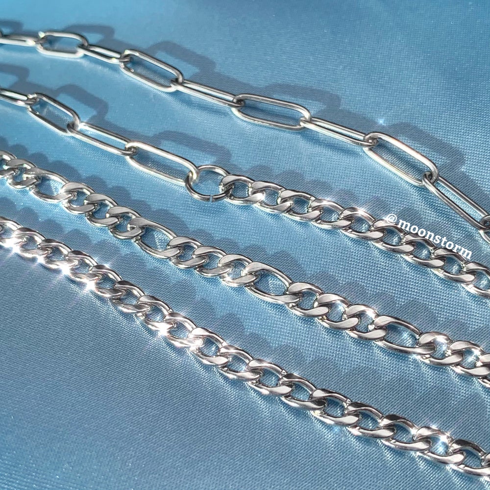 5mm Silver Figaro Anklet