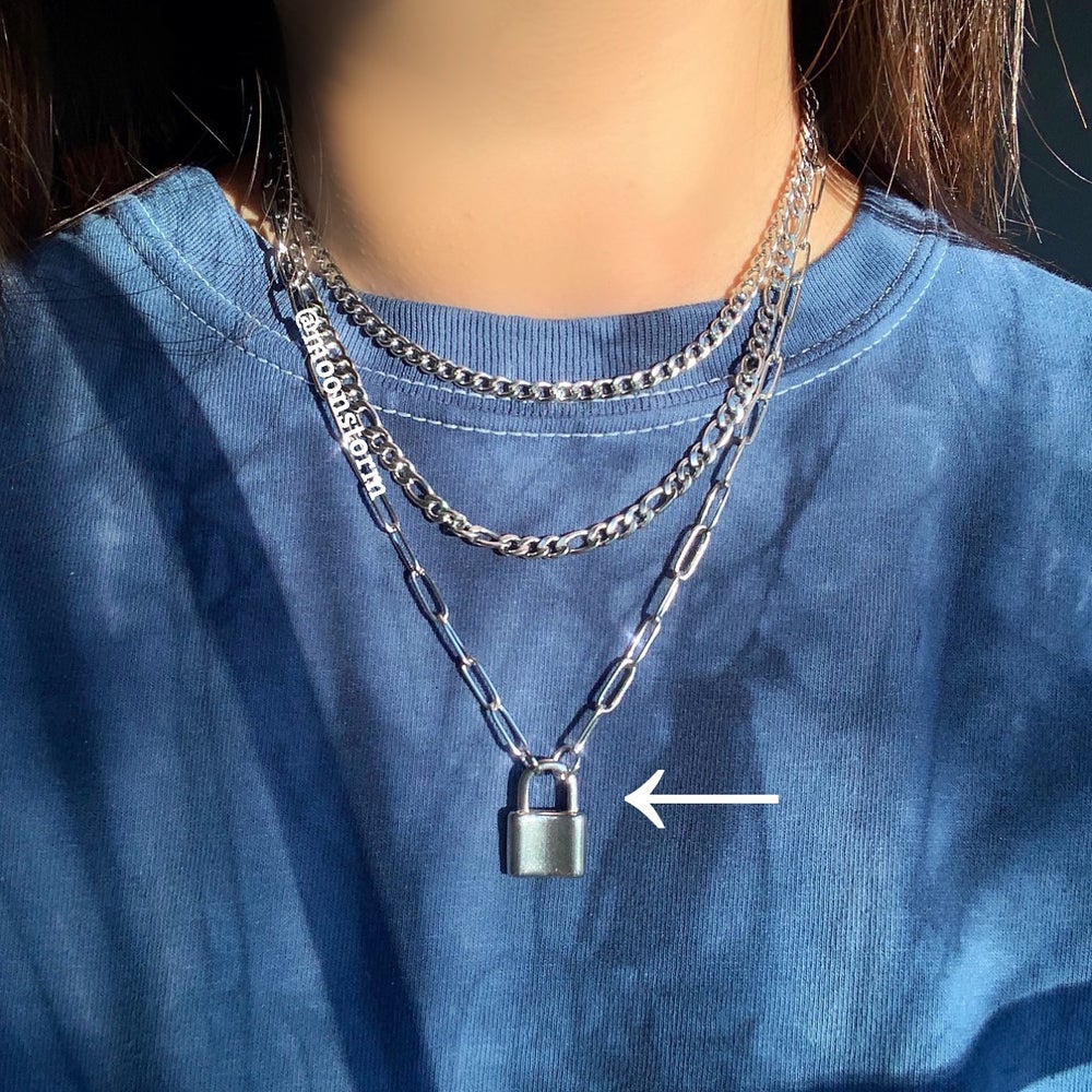 Lock Paperclip Necklace