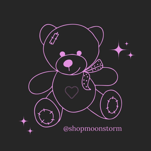 Pink Teddy Bear Sticker