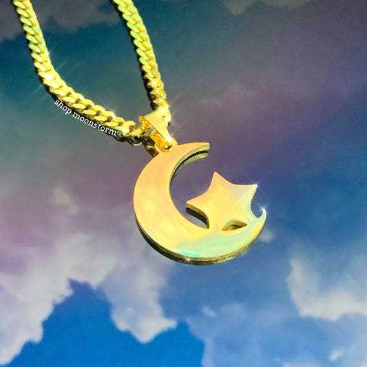 Gold Starry Night Necklace