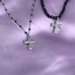 Holy Grail Cross Beaded Necklace