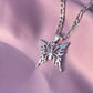 Silver Tribal Butterfly Necklace