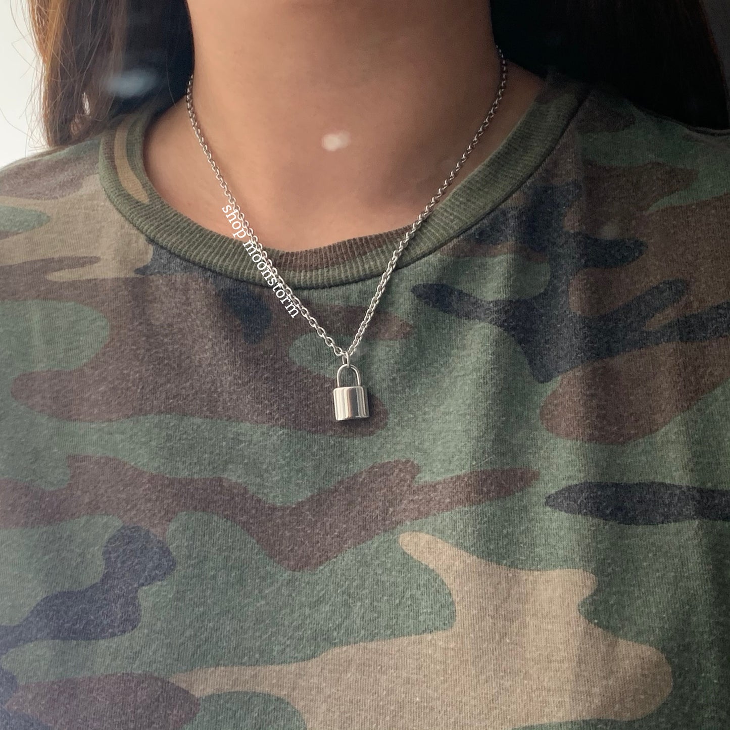 Silver Baby Lock Necklace