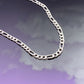 5mm Silver Figaro Necklace