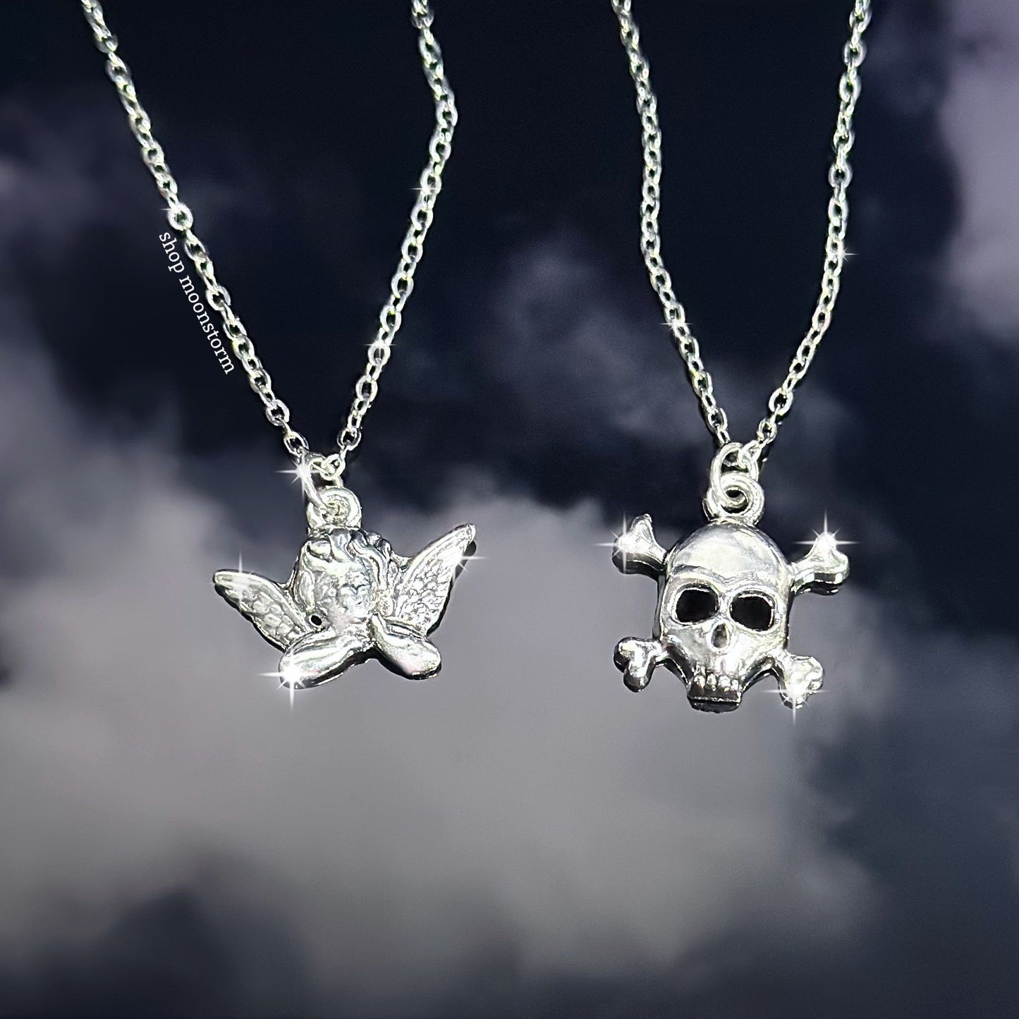 Angel & Skull Necklace Pack (Set of Two)