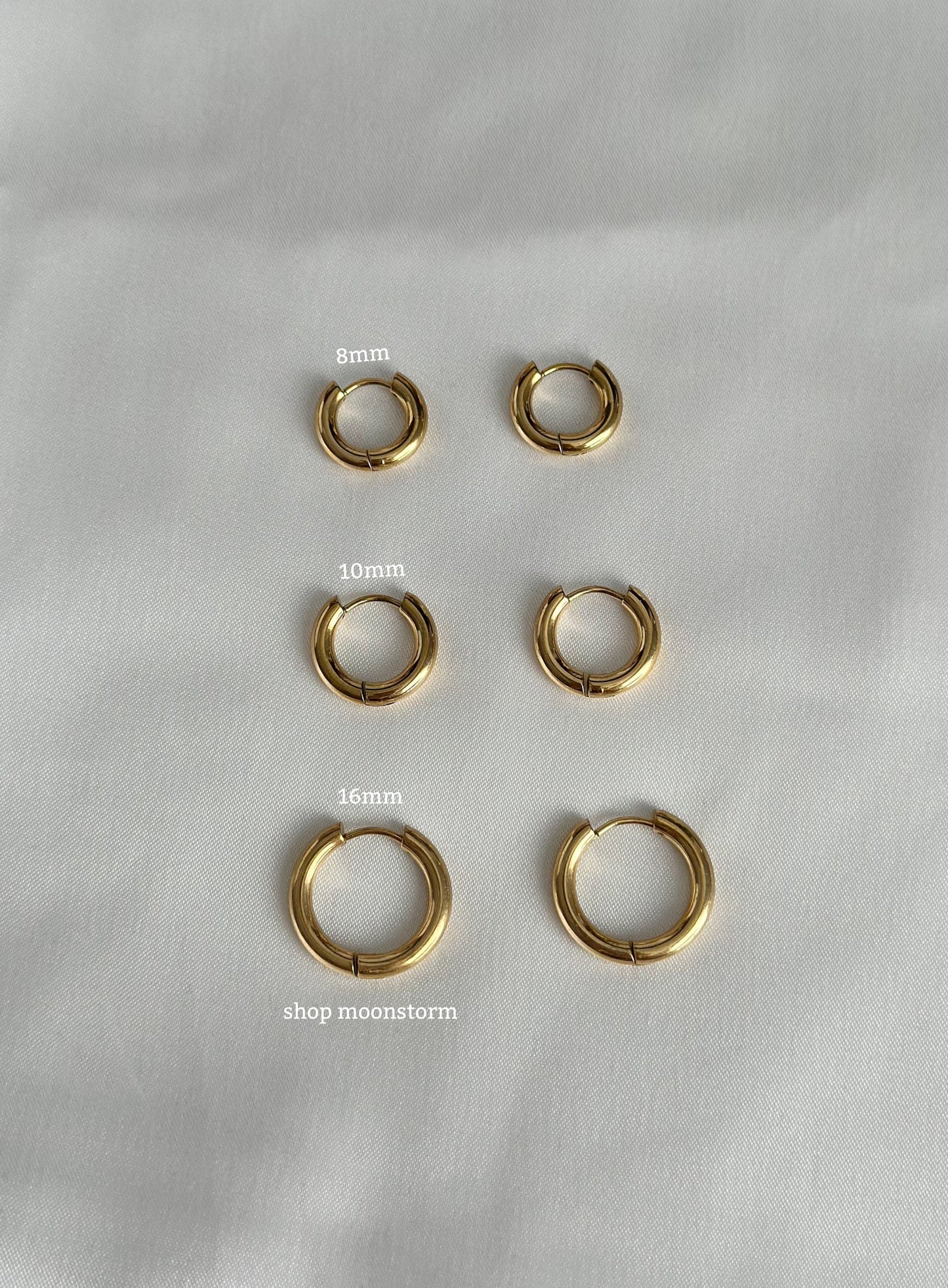 Classic Gold Hoop Earring Pack (Set of Three)