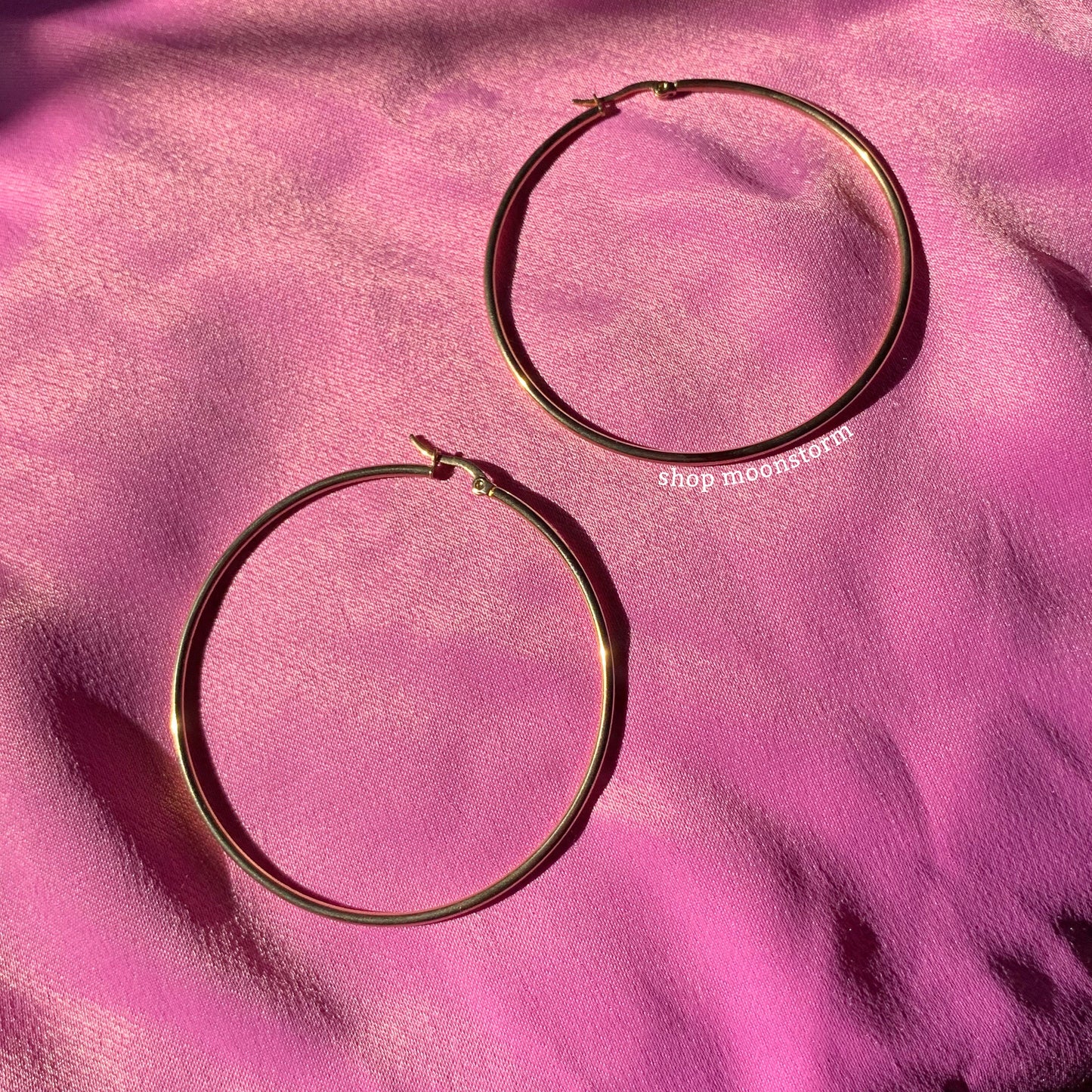 Gold Oversized Hoop Earrings
