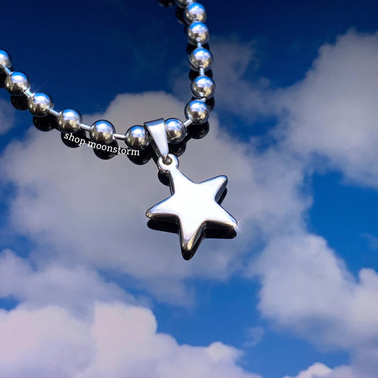 Stellar Star Ball Chain Necklace