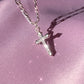 CZ Safe Cross Necklace