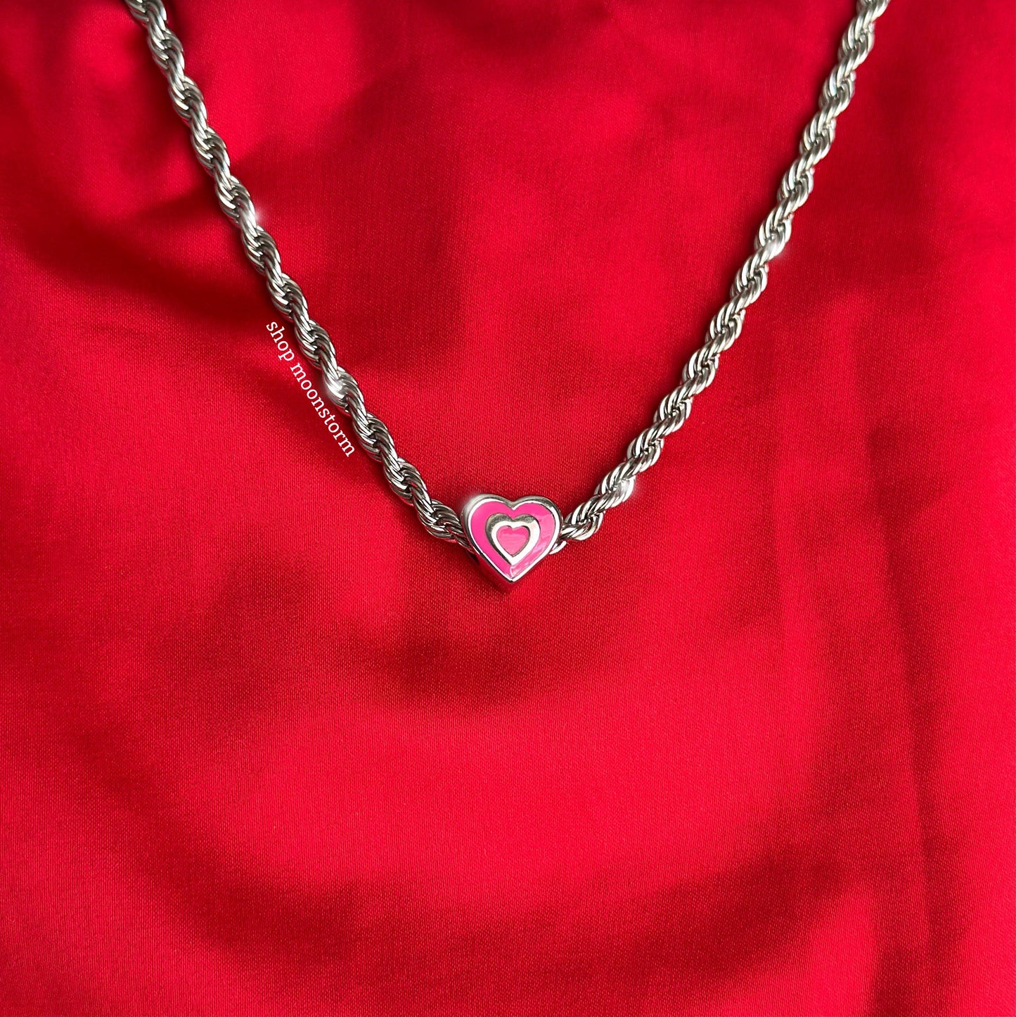 Pink Love Struck Necklace