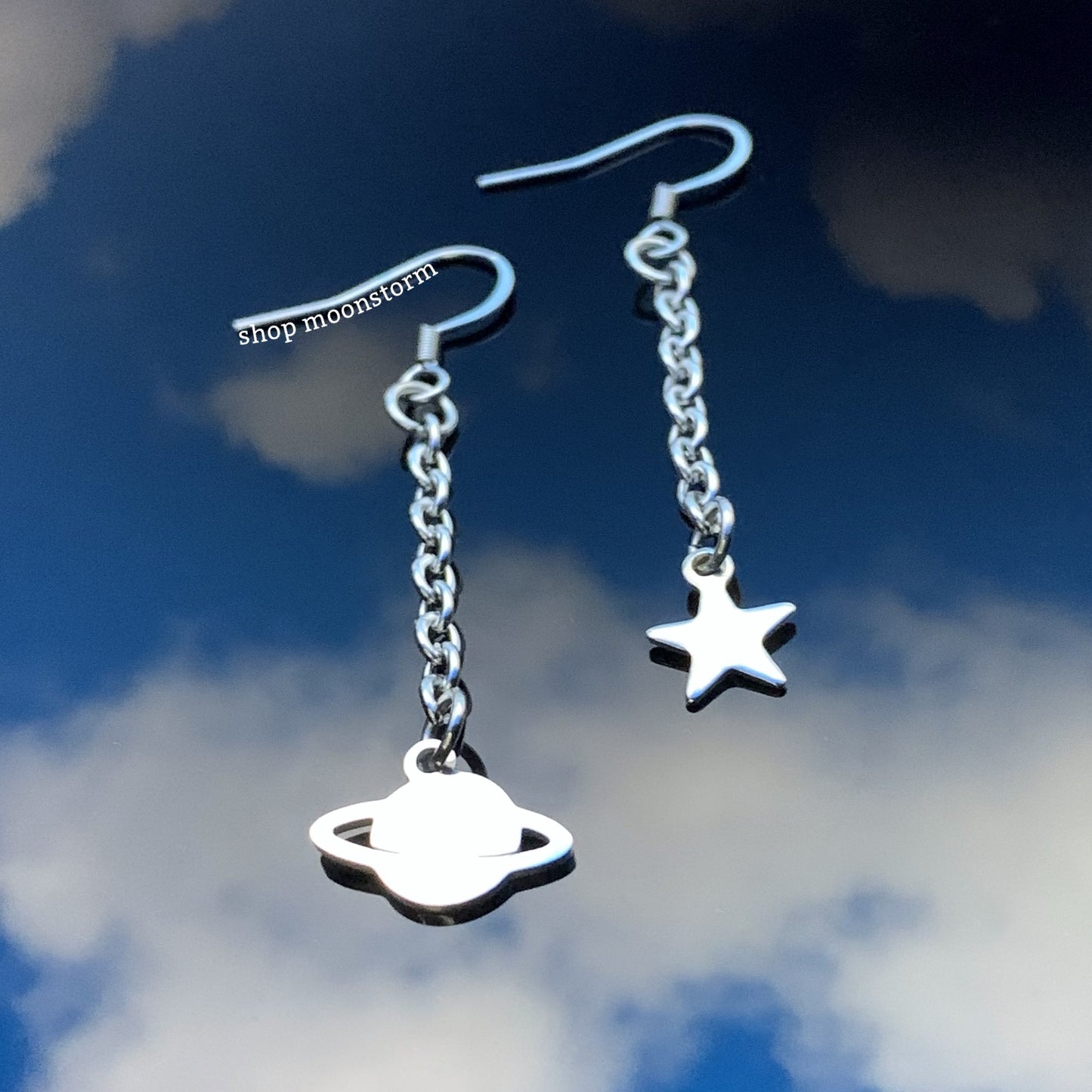 Outer Space Drop Earrings