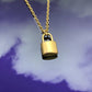 Gold Baby Lock Necklace