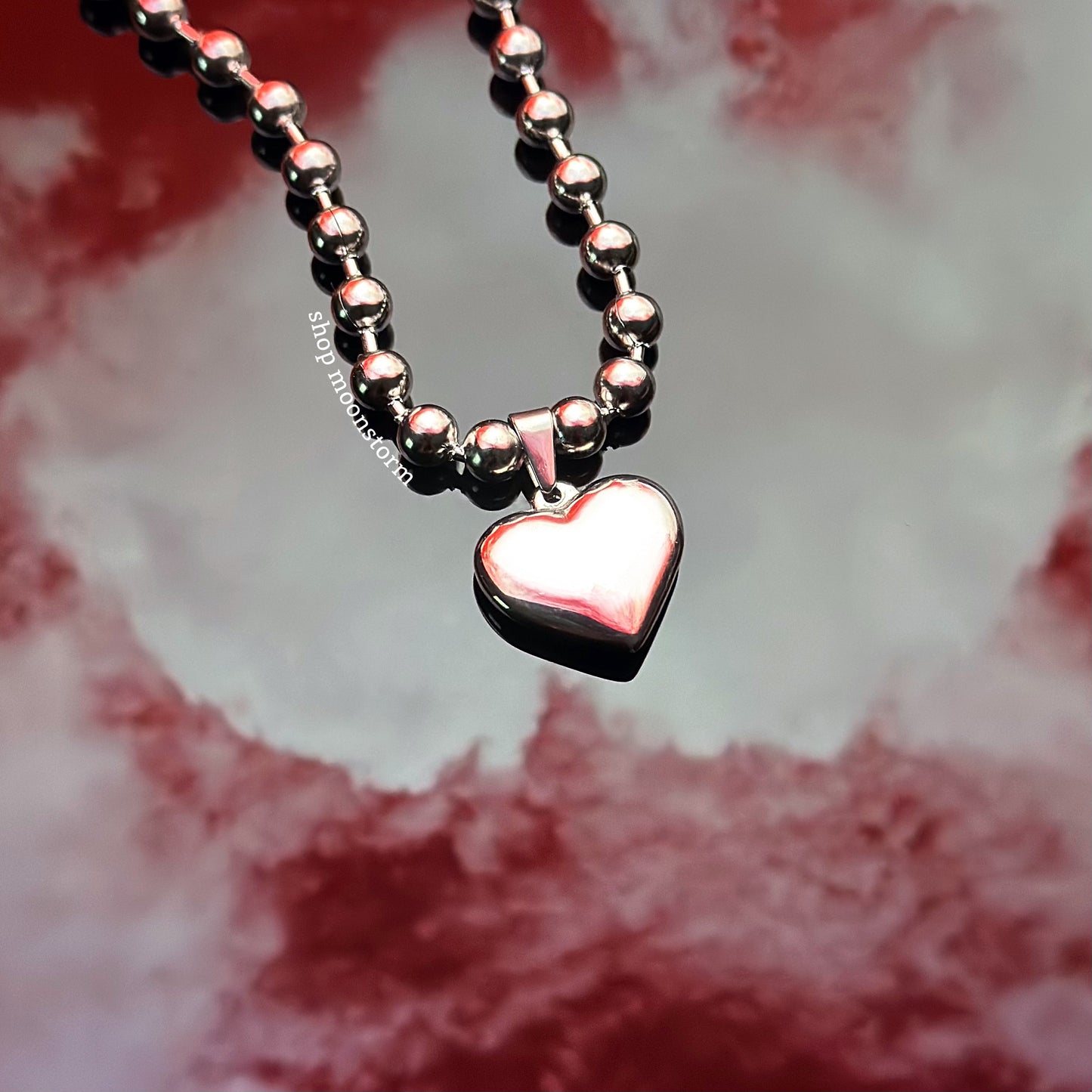 Loving Heart Ball Chain Necklace